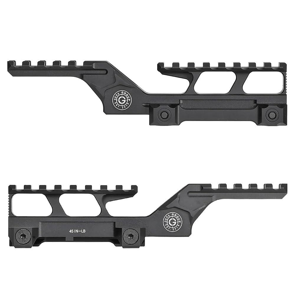 Ryohin Buhin Evolution Gear GBRS Group HYDRA V2 2.91-inch Super High Mount Riser Replica, Hard Anodized Black, 20mm Rail Type, 068 Aluminum Alloy