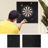60*60/60*90cm Dart Wall Protector Dart Board Accessories Removable Black Mat Protection Professional Grade For Garage