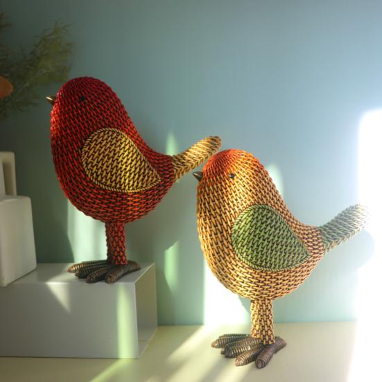 Bird Ornament Mini Design Portable Resin Figure Living Room Bedroom Statue Unique Appearance Office Home