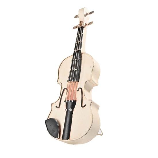 41 Cm White Viola Violin Model Decorative Musical Instrument Replica for Home Decor, Perfect Gift for Music Lovers, Teachers, and Students