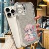 Phone Case: 2D Flat Suitable for iPhone 18 17 16 15 14 13 Pro, Transparent Four Corner Protective Case, 2D Anime Girl, Christmas and Halloween Gifts