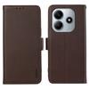 For Xiaomi Redmi Note 14 4G (163.25x76.55x8.16mm) Case Litchi Texture Leather RFID Blocking Phone Cover