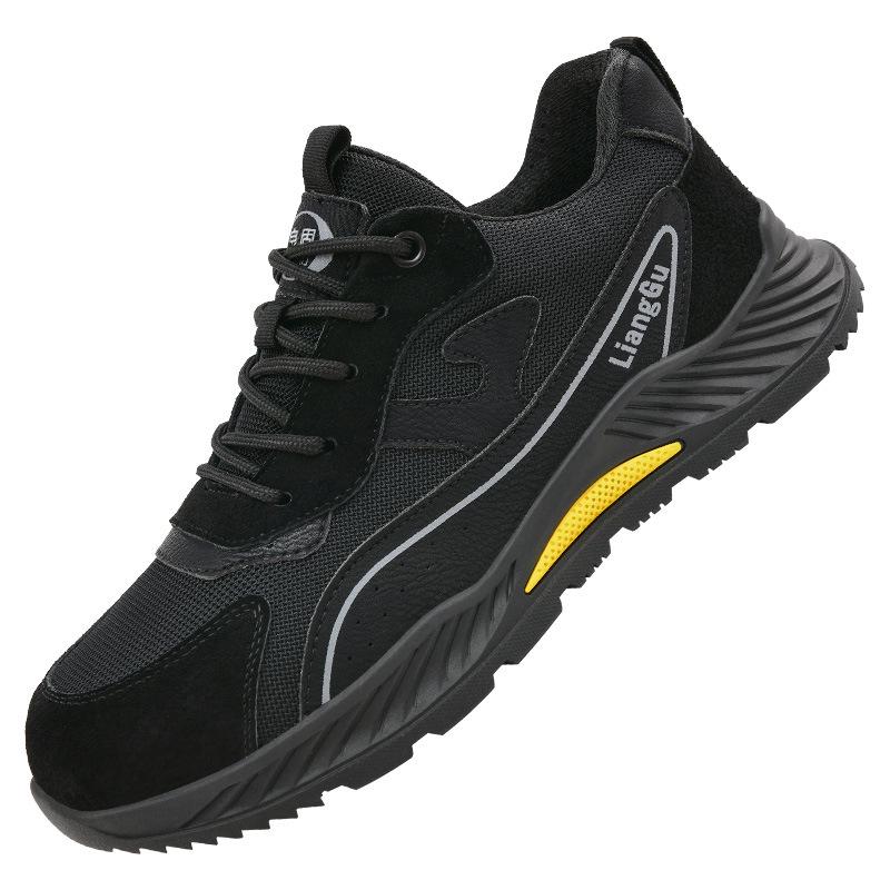 

Lightweight Anti-Smash, Insulated Rubber Sole Safety Shoes: Breathable, Wear-Resistant Work Shoes for Electricians