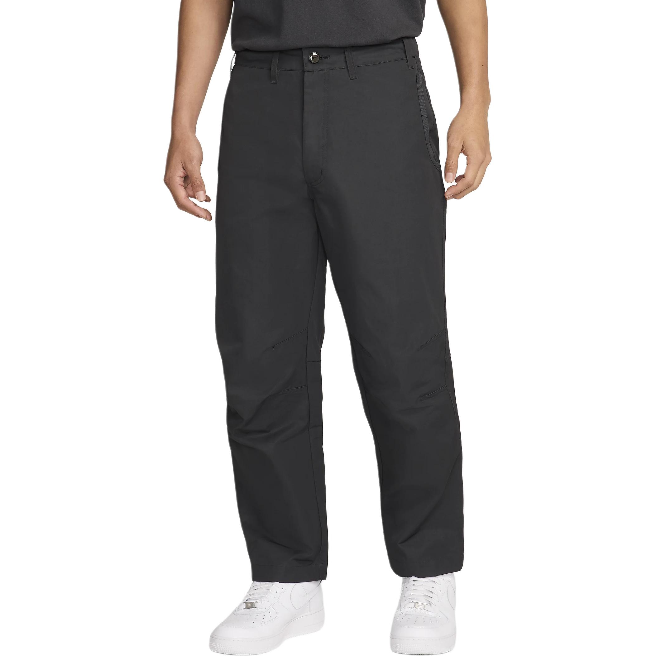 

Nike Технологичные тканые брюки свободного кроя с прямыми штанинами, модные, универсальные, водонепроницаемые, повседневные, мужские, черные FZ0711060 M