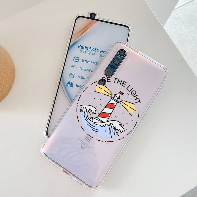 YNDFCNB Lighthouse Print Bird Seagull Phone Case For Redmi Note 5 7 8 9 10 A K20 Pro Max Lite for Xiaomi 10pro 10T