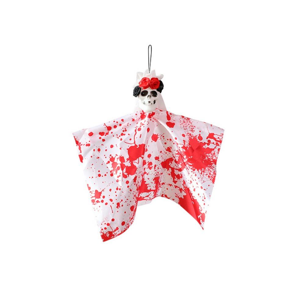 Flying Skull Ghost Pendants Scary Halloween Decoration Hanging Ghost Ghosts Ornaments  Garden