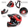 Kids Adjustable Full Face Helmet,Boys and Girls Safety Lightweight Youth Motorcycle Bike Scooter Skateboard Multi-Sport Helmet