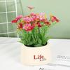 Artificial Potted Flowers No Wilting Needed Vibrant Multicolor Blooms Realistic Fake Plants for Home Office Desk Decor