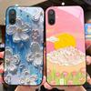 Luksusowe etui ze szkła hartowanego do Samsunga A06 A16, twarde etui ze szkła PC do Samsunga Galaxy M06 F06 M16 F16, odporne na wstrząsy