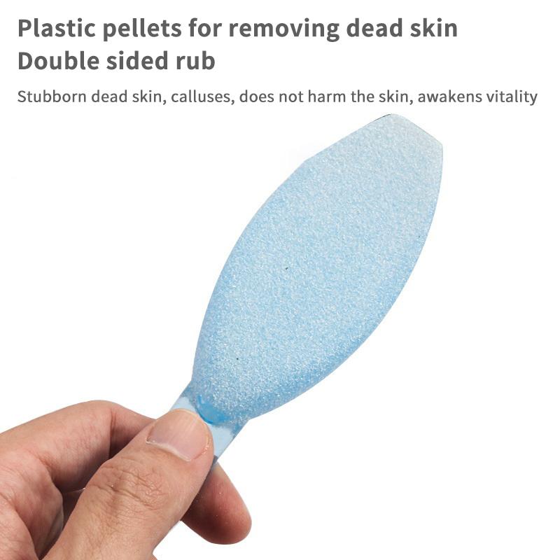 Pilă de picior cu două fețe, răzuitor, unelte pentru pedichiură, îndepărtător de calusuri piele moartă, mâner de plastic, perie de curățare, unelte pentru îngrijirea picioarelor, unelte pentru pedichiură