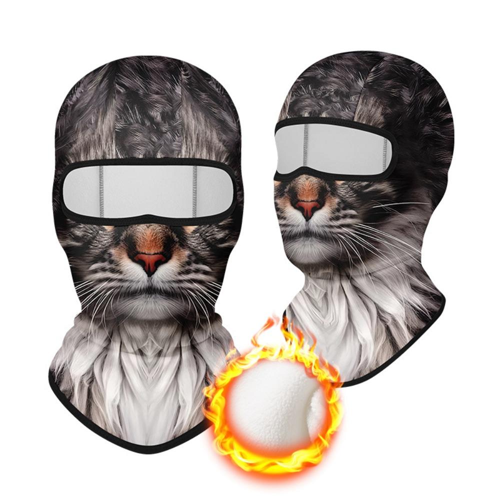 Multi-function Fleece Balaclava Plush MTB Face Mask Winter Bicycle Full Face Cover  for Men Women