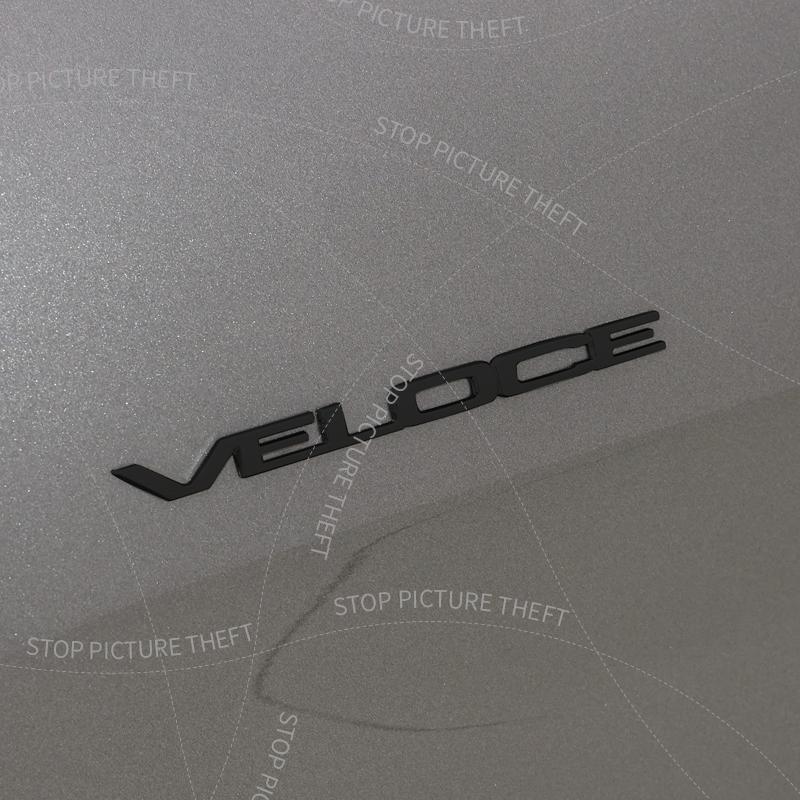 1 pièce Badge Emblème Métal 3D VELOCE TI pour Flanc de Carrosserie Pare-chocs Arrière Coffre Autocollant pour Alfa Romeo Giulietta Giulia Stelvio