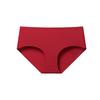 111 Natal Year Big Red Seamless Small Chest Gathered Large Thickened Cup Adjusted Type No Steel Ring Bra