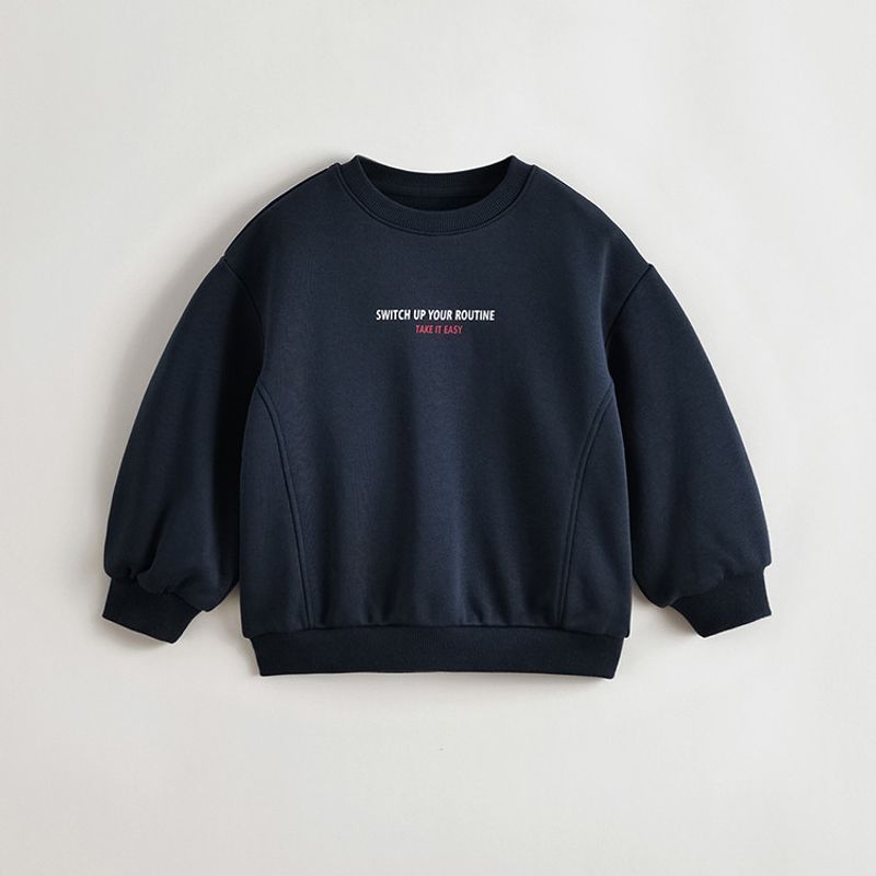 Mark Jenny Boys' Sports Loose Soft Sweatshirt Kidsren's Casual Pullover 2026 Spring New Product 551156