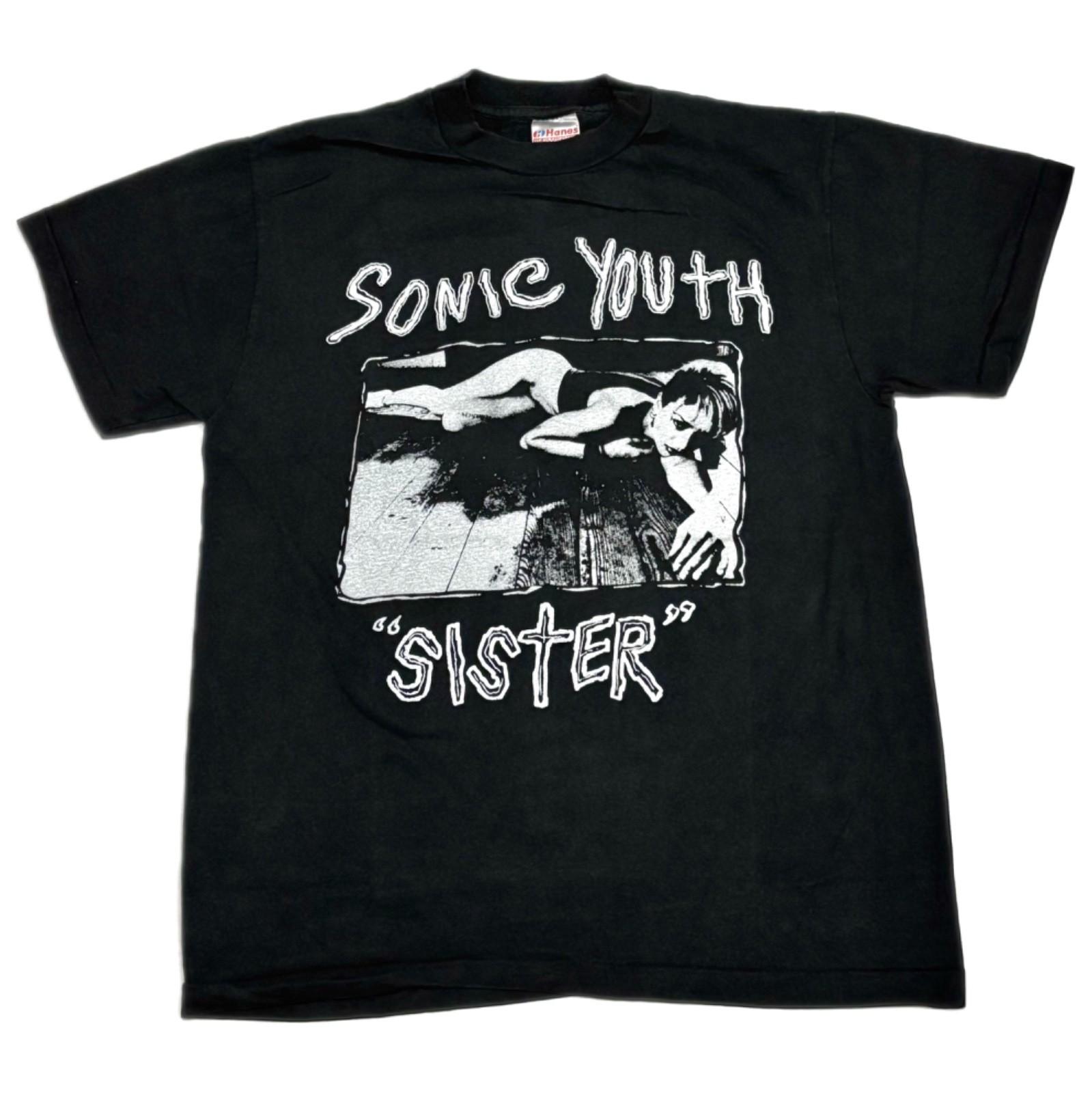 Vintage 1987 SONIC YOUTH Sister Album Promo 90s Band Tour XL REPRINT Unisex T-Shirt XXXL