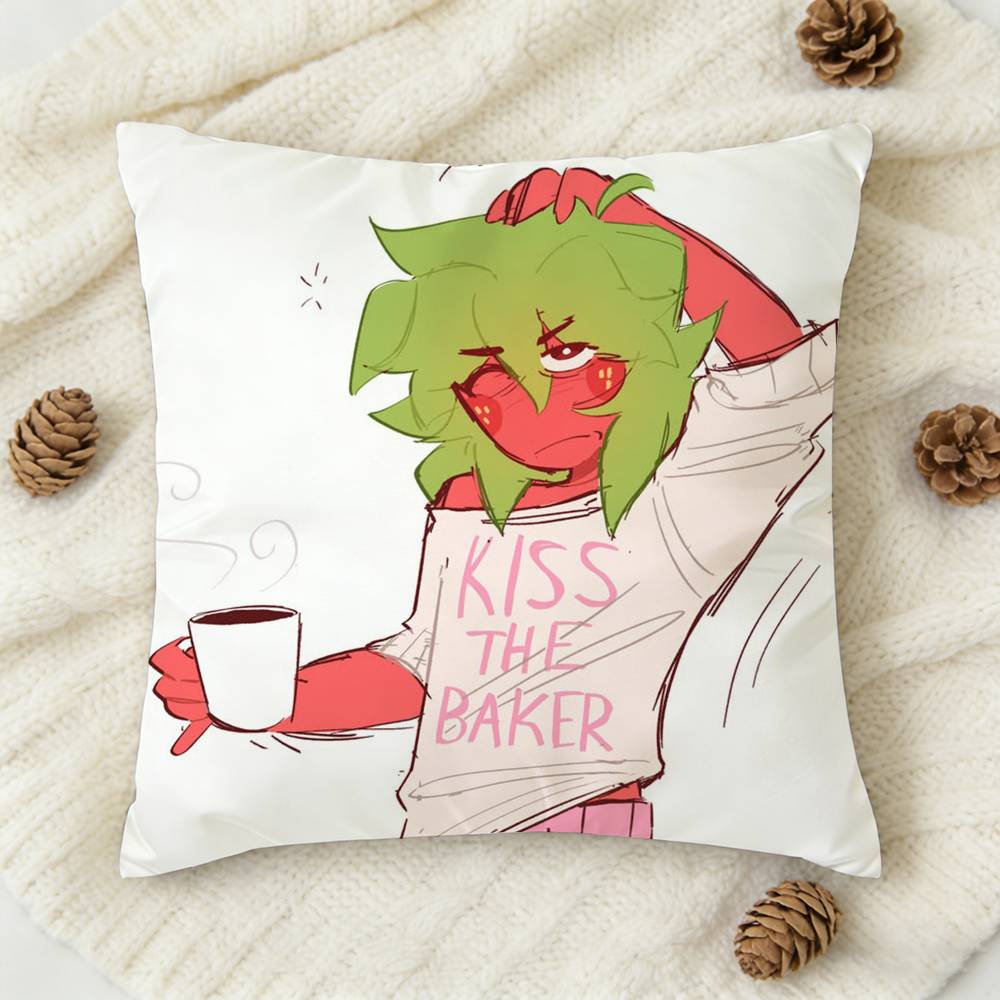 Copricuscino Quadrato Decorativo Double-Sided Stampato Sprout D-Dandys W-World per Divano Soggiorno Arredamento Casa