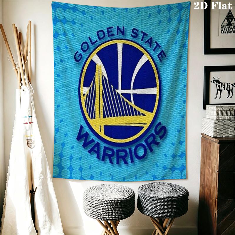 Golden State Warriors Wall Tapestry Aesthetic Wall Hanging Printed Fabric Blanket Decorative Tapestries for Bedroom Living Room Home Decor