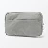 MUJI Wrinkle Nylon Wide Open Pouch Gray L 18 x x 7 cm 84475832 - Approx. 11.5
