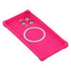 For iPhone 15 Pro Max Case Compatible with MagSafe Straight Edge TPU Phone Cover with Camera Lens Protector