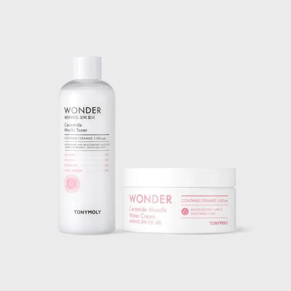 Wonder Ceramide Mochi Toner 500ml + Feuchtigkeitscreme 300ml