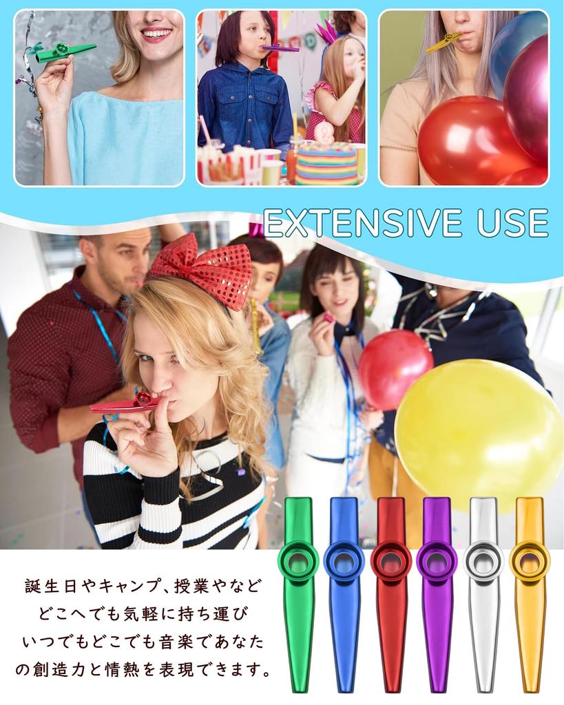 Tibemi Aluminiumlegierung Pfeifend Tragbare Begleitung Enthält 10 Staubdichte und Aufbewahrung Perfekt für Klassenzimmer und Blaues Instrument, Spielzeug, Pfeifen,