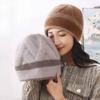 Women's Double-Layer Knitted Wool Hat - Warm, Thick, Handmade Beanie for Autumn & Winter