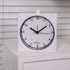 Modern Minimalists Alarm Clock with Builts In Nightlight and Quiet Movement for Home Decors Battery Operated Table Clock