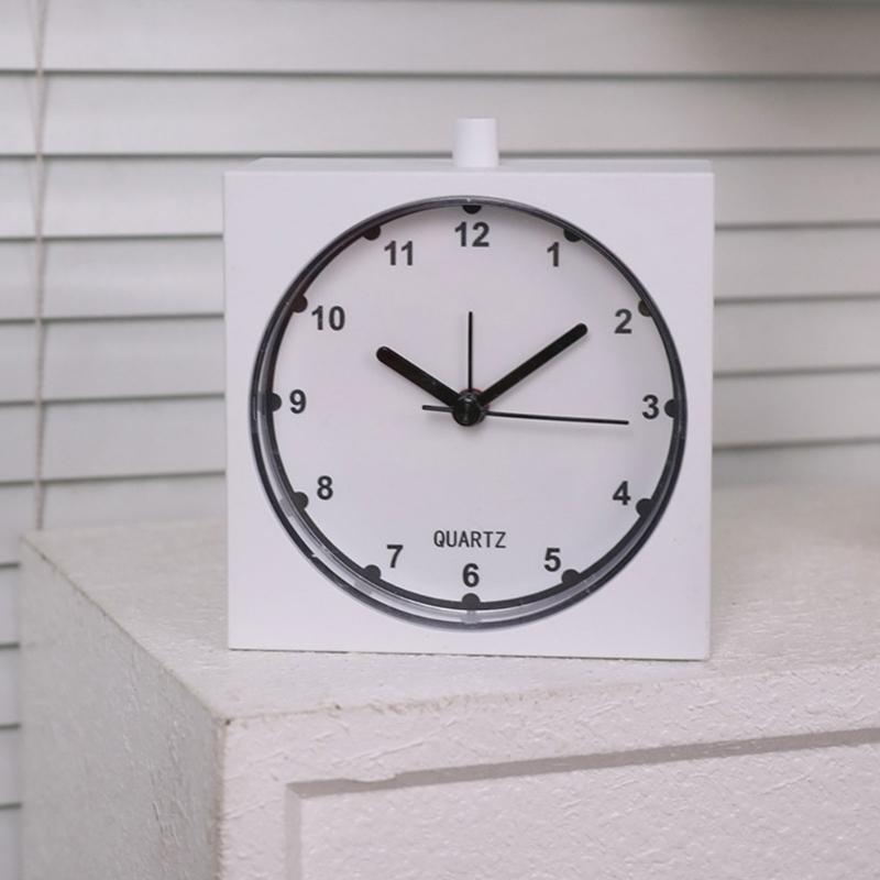 Modern Minimalists Alarm Clock with Builts In Nightlight and Quiet Movement for Home Decors Battery Operated Table Clock