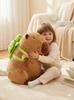 Large Capybara Plush Toy 80cm With Backpack Turtle Mascot