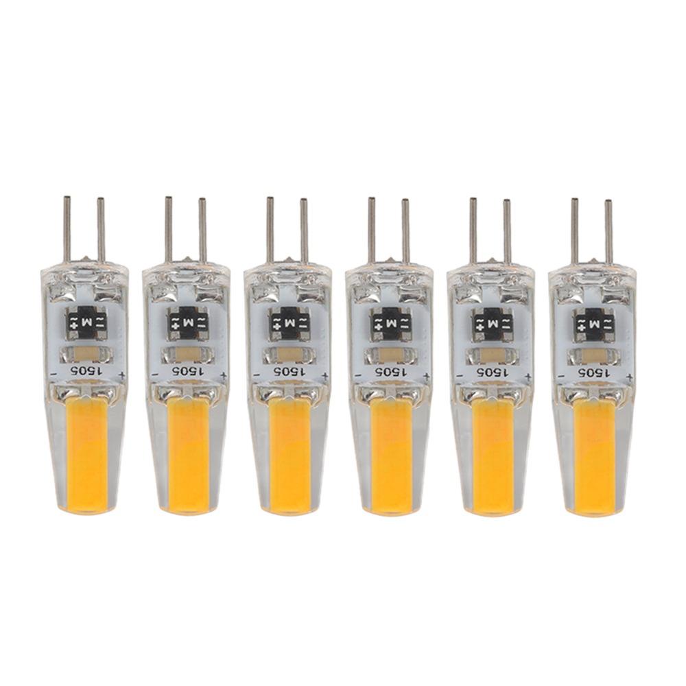 6PCS Durable 2W G4 Light Bulb 180lm 120V G4 LED Bulb G4 Bulb Bedroom
