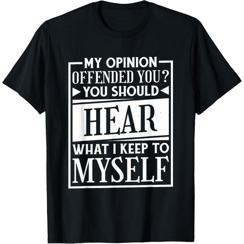 100 Cotton My Opinion Witty Sarcasm TShirt Golf Gift TShirt For Unisex and Women S