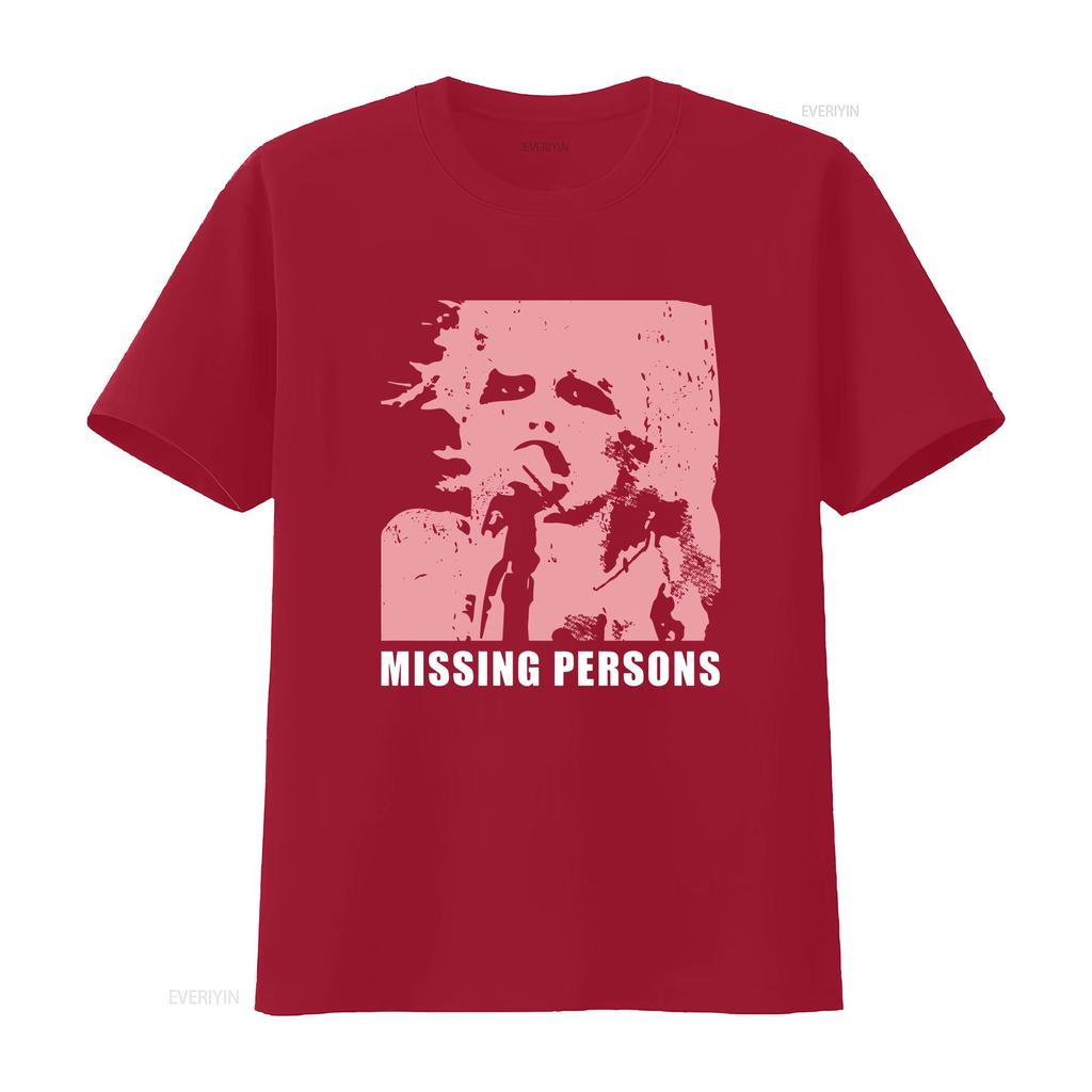 Missing Persons Dale Pink T Shirt S 3X Vintage Washed Top For Everyday Wear Versatile Stylish Unisex Designer Clothes Casual