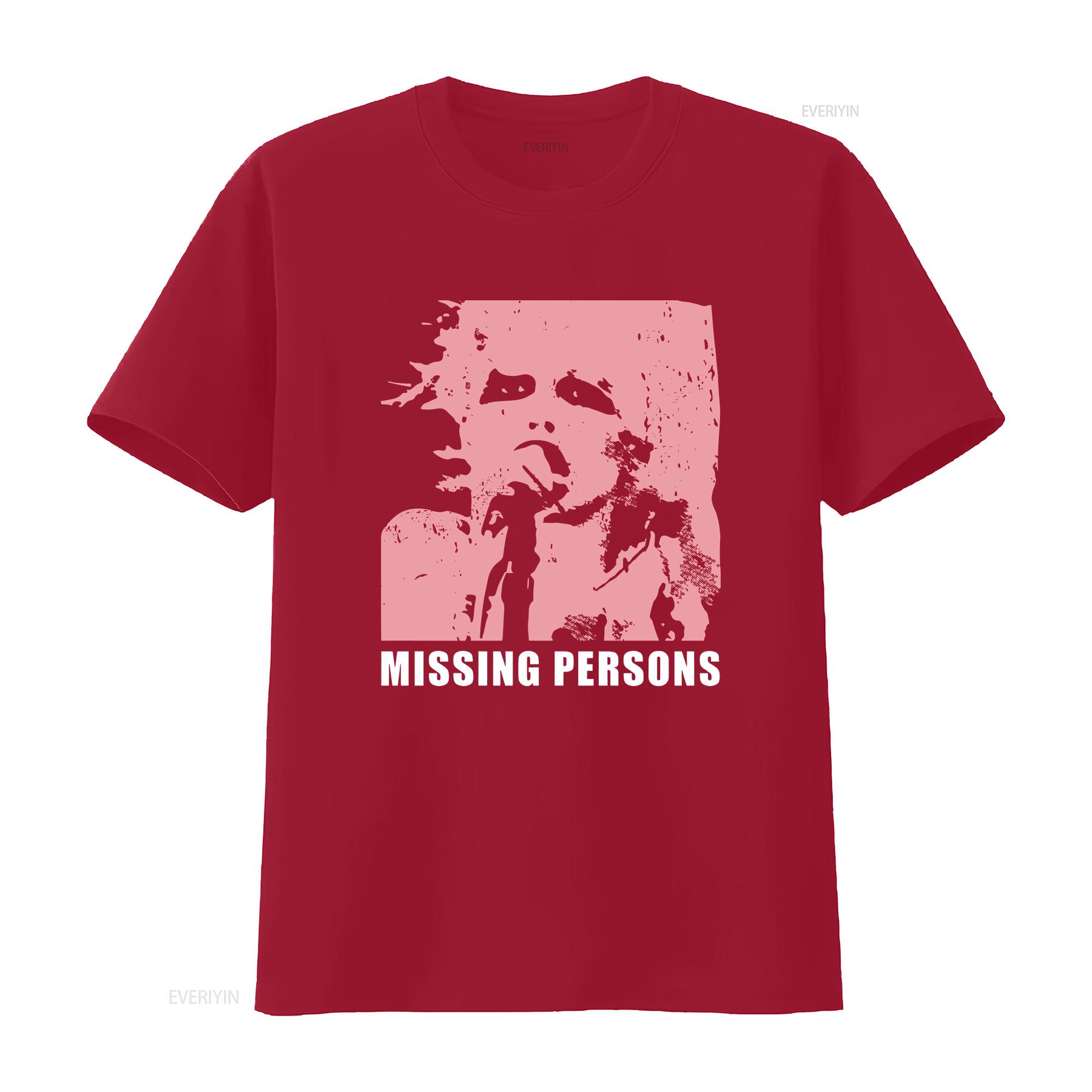 

Missing Persons Dale Pink T Shirt S 3X vintage Washed Top For Everyday Wear Versatile Stylish Unisex designer clothes Casual S