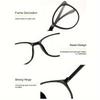 4-Pack Minimalist Oval Frame Clear Lens Glasses for Women Fashionable Full Rim Plastic Eyewear Lightweight