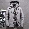 Winter Thickened Men Down Jacket Climbing Hunting Hooded Warm White Duck Down Coat Man Casual Lightweight Puffer Jacket Ski Snow