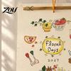 Aesthetic Wall Hanging Decor 2027 Calendar with Wind And Flower Illustrations, Hand-Painted Retro Linen Hand Painted Texture Paper, 12 Month