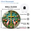 12 Inch Diameter Glass Wall Clock That Excels At Its Fundamental Purpose