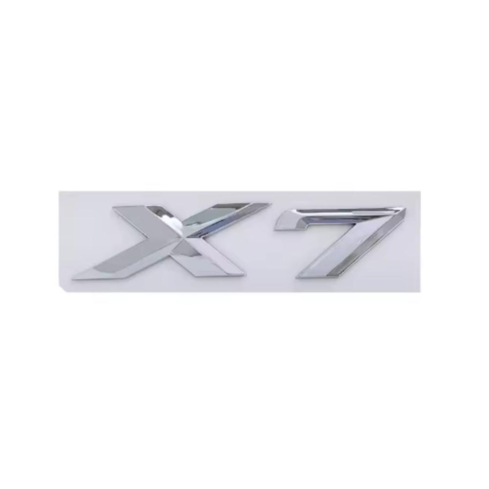 3D ABS Black Chrome Car Letters Rear Trunk Emblem Badge X1 X2 X3 X4 X5 X6 X7 Logo