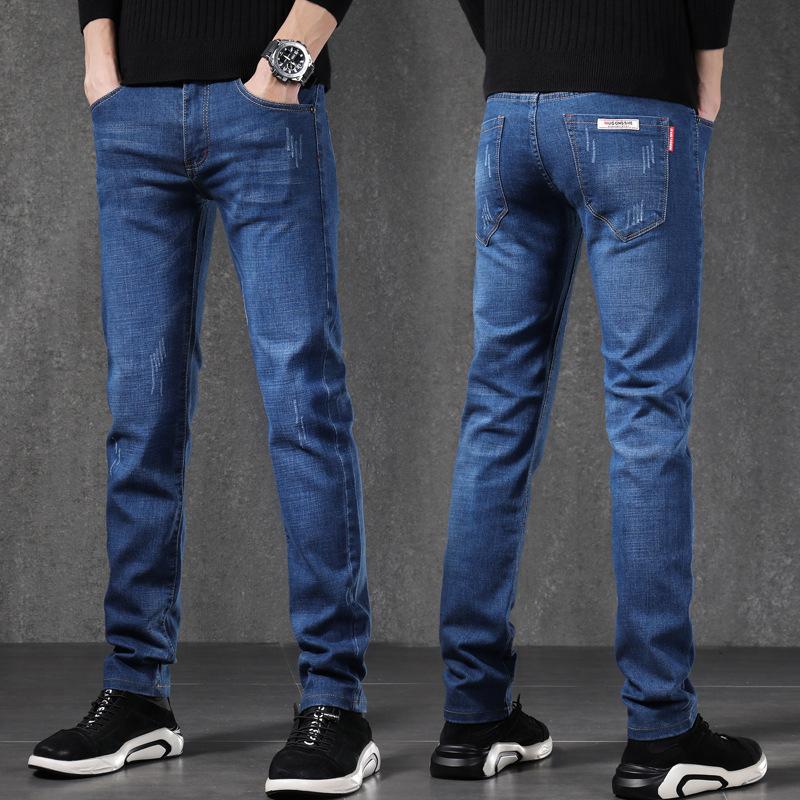 2024 Autumn And Winter New Jeans Men'S Trend Straight Tube Slim Fit Loose Trendy Brand Fashionable Casual Pants