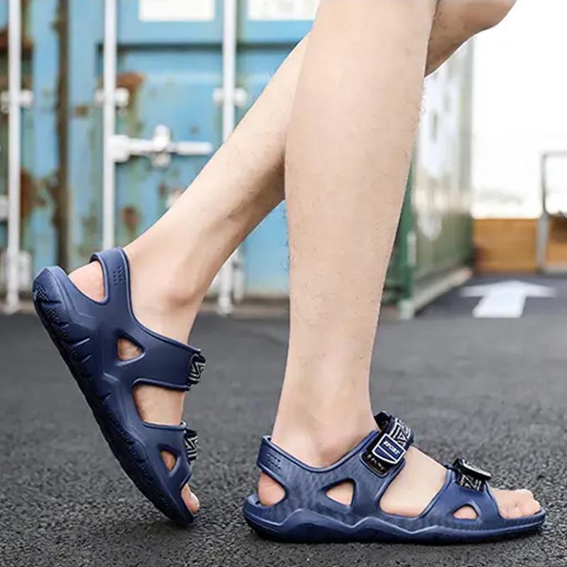 Fashion Summer Men Slippers EVA Soft Platform Slides Sneaker Borken Sandals Casual Beach Shoes Platform Designer Comfortable Slippers