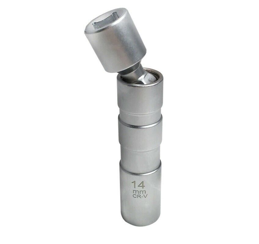 

Magnetic Spark Plug Socket Key Wrench Adapter Swivel Long Extension Install Replace Repair Kit Torque Remove Removal Gap Tool