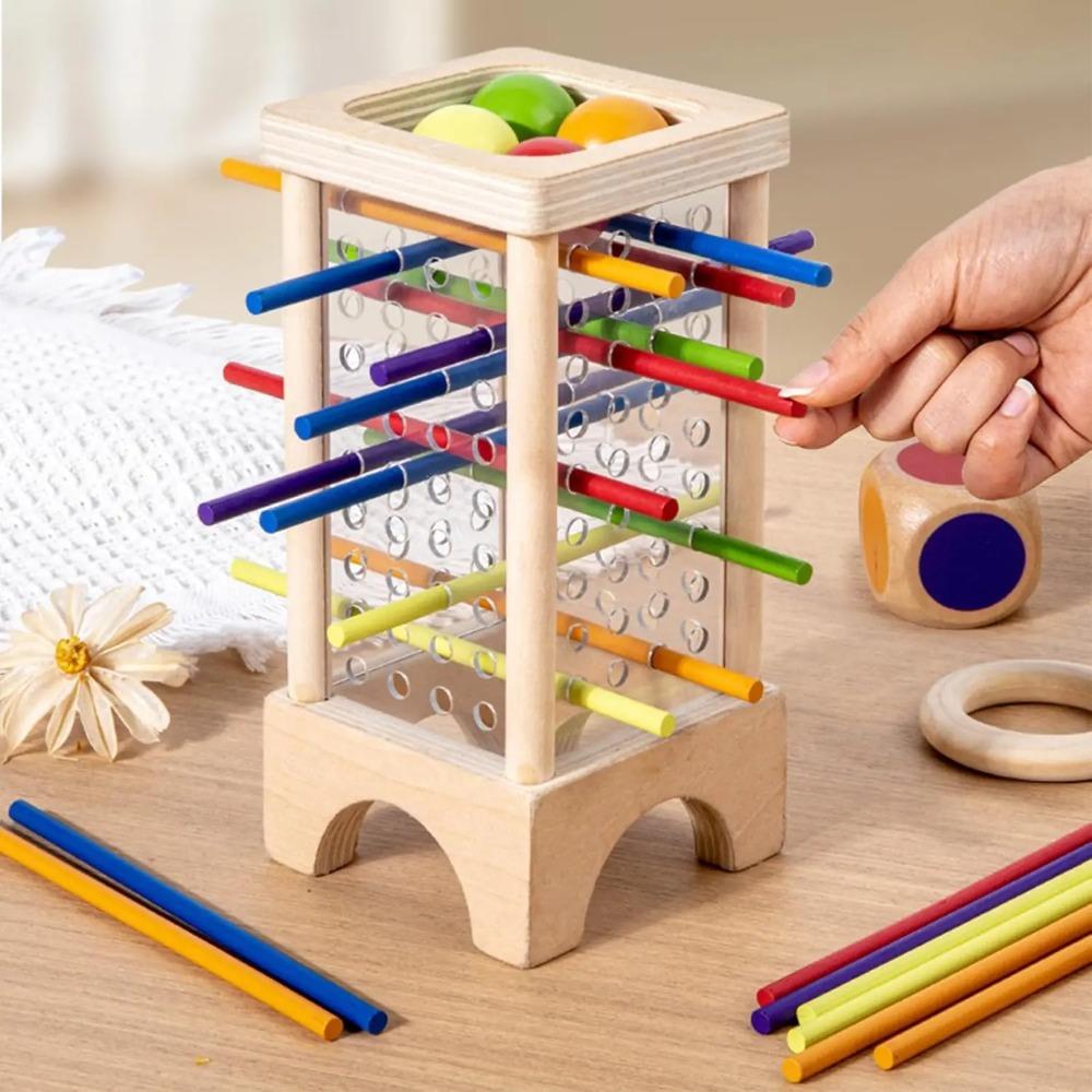 Wooden Stick Balancing Game Math Early Education Montessori Toys Fine Motor Skill Toy Thinking Training STEAM Toy Gifts for Kid