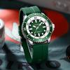 CURREN Men's Fashion Quartz Watch Outdoor Large Dial Luminous Waterproof Silicone Strap Sport Wristwatch