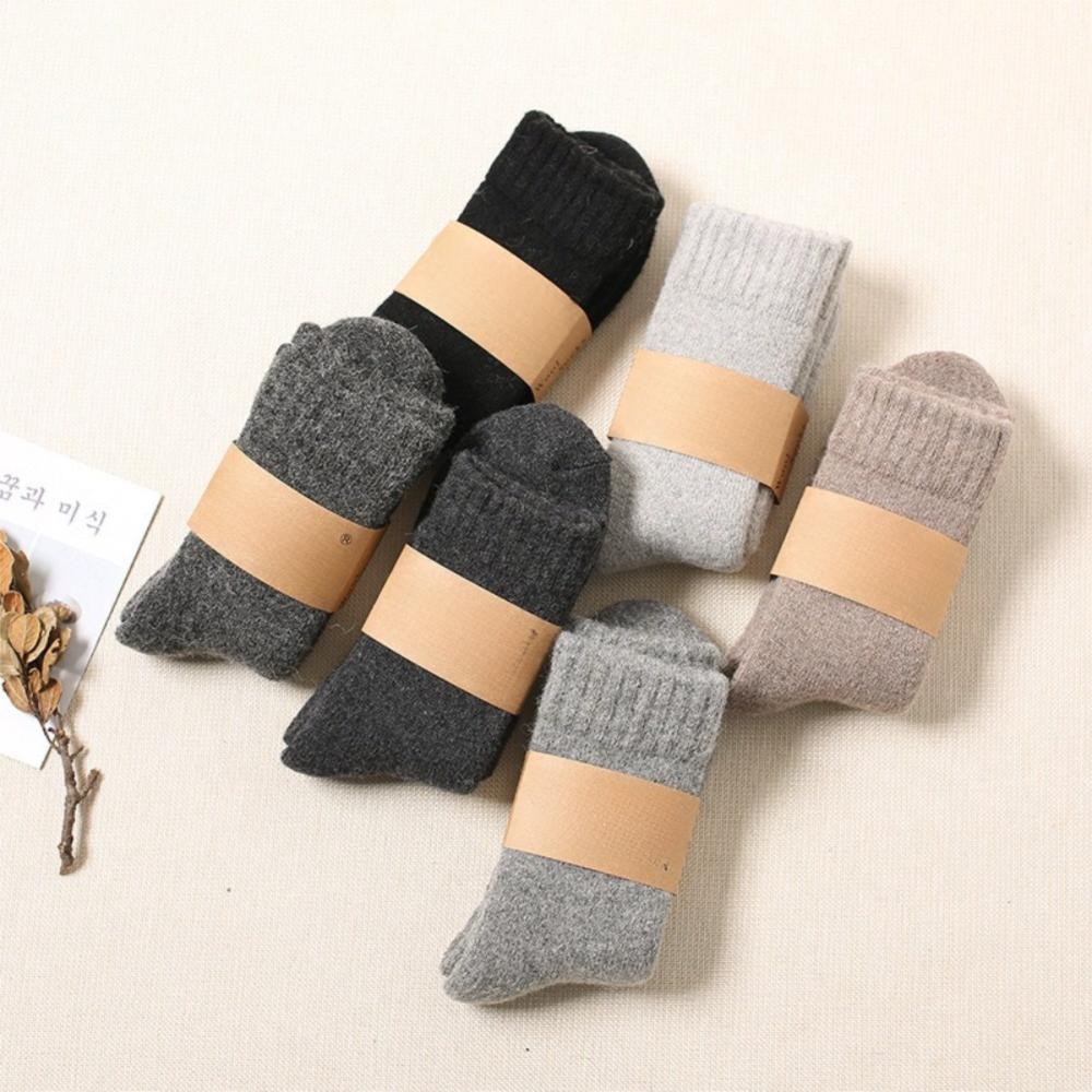 Solid Color Thermal Long Socks Breathable Stockings New Warm Socks  Winter