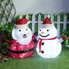 Christmas Snowman Foldable Lantern for Outdoors Courtyard Garden Decoration Landscape Lawn Lamp Home Party Ornaments Christmas Lights
