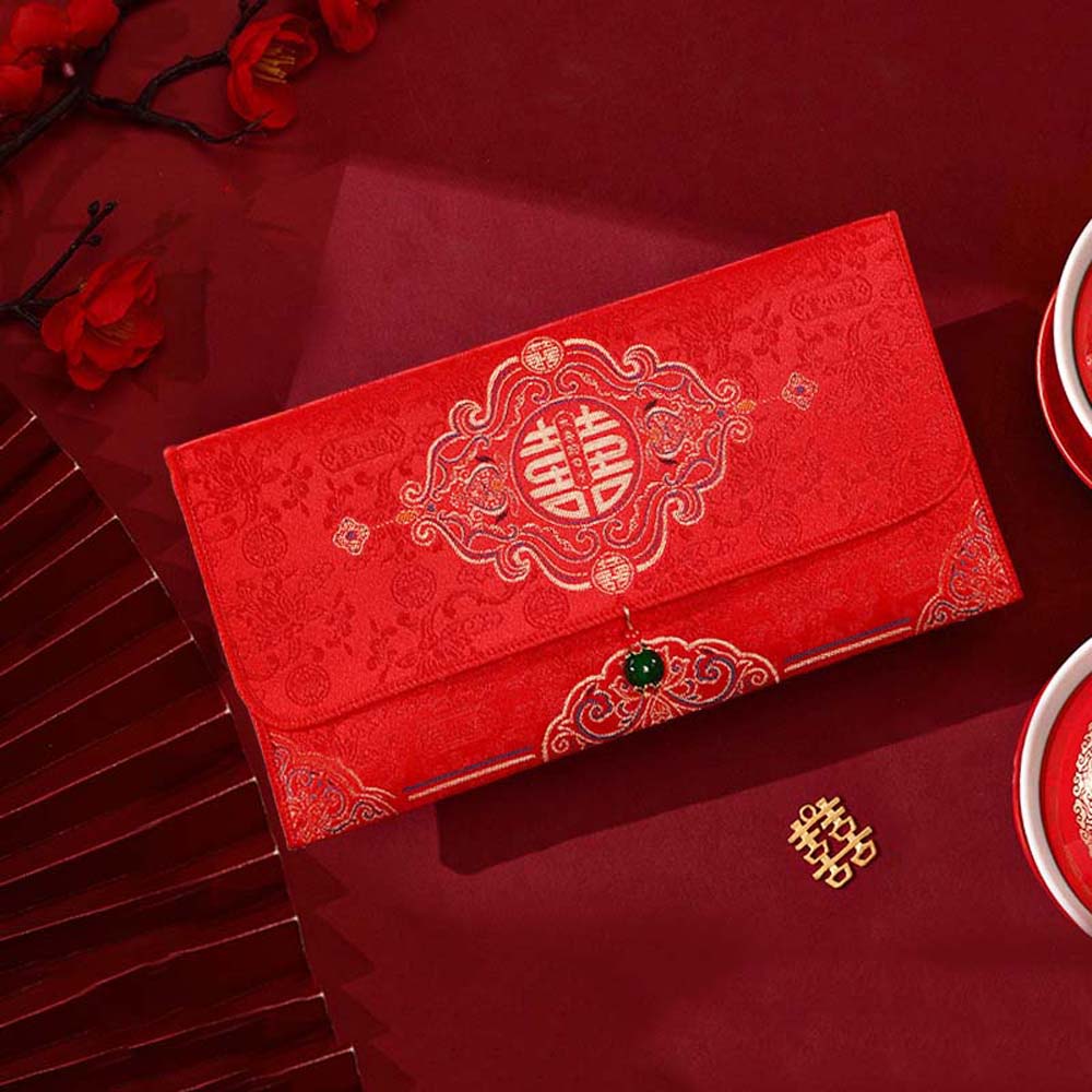 Spring Festival Supplies Brocade Red Envelope Brocade Cloth New Year Money Bag  Chinese Wedding