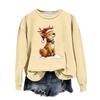 Women's Fashion Casual Long Sleeve Loose Christmas Printed Sweatshirt