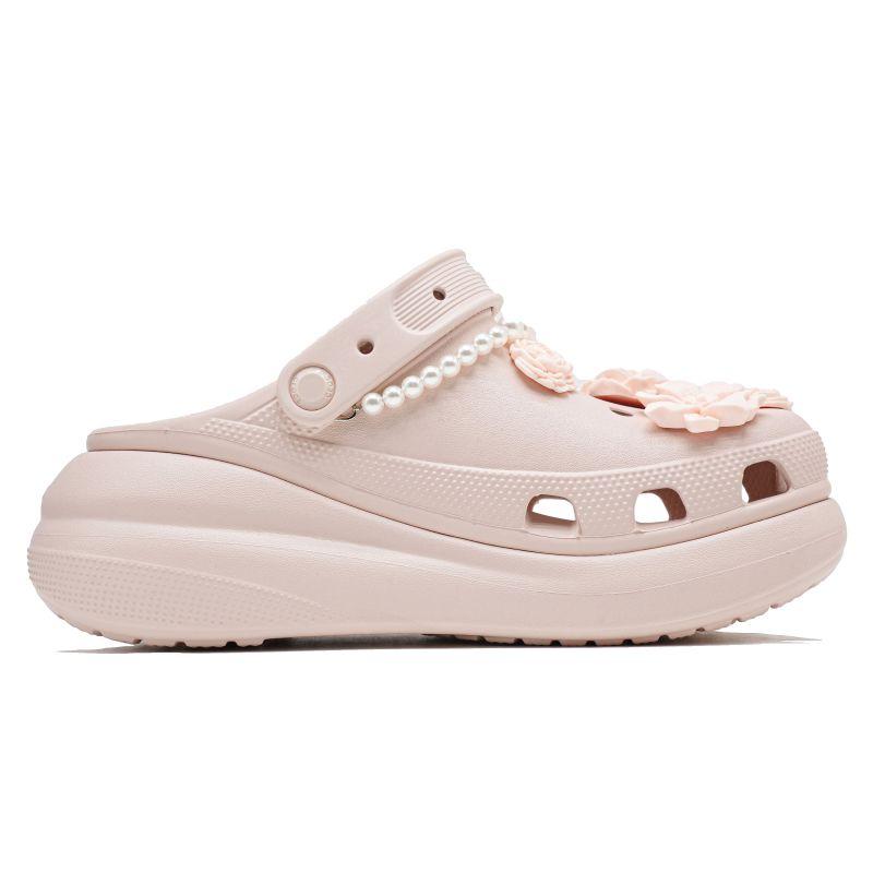 Crocs Crush Clog Love Diary EVA Youthful Comfortable and Versatile Hole Shoes Women's Quartz Pink