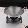 Round Bottom Alcohol Furnace Household Stainless Steel Pot Spicy Spicy Pot Hotpot Non Stick Dry Boiler Commercial Hot Pot