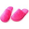 Non-slip Comfortable Winter Couples Solid Color Warm Home Plush Flat Candy Color Slippers